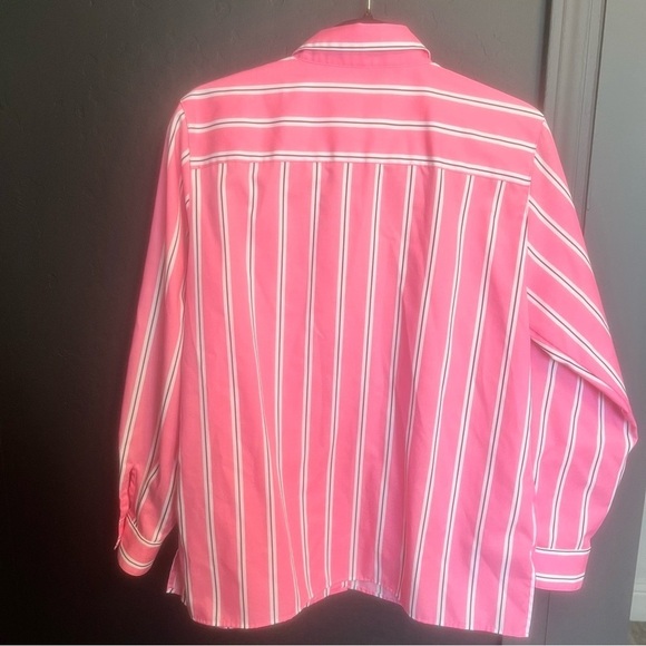 FOXCROFT Women's Wrinkle Free button up Blouse Striped Pink White
Size: 12 p - Picture 7 of 9